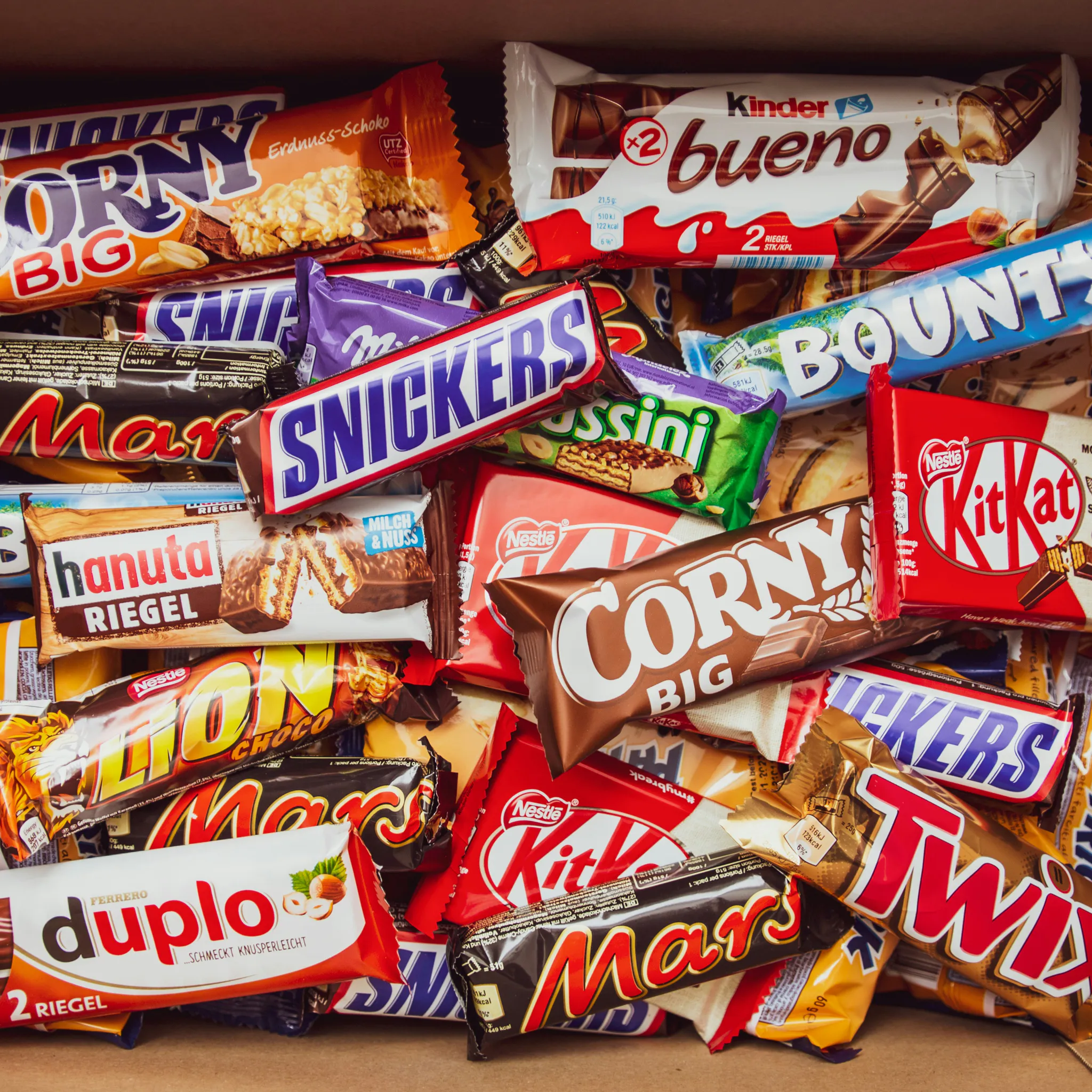 Chocolates, Snacks, and Beverages